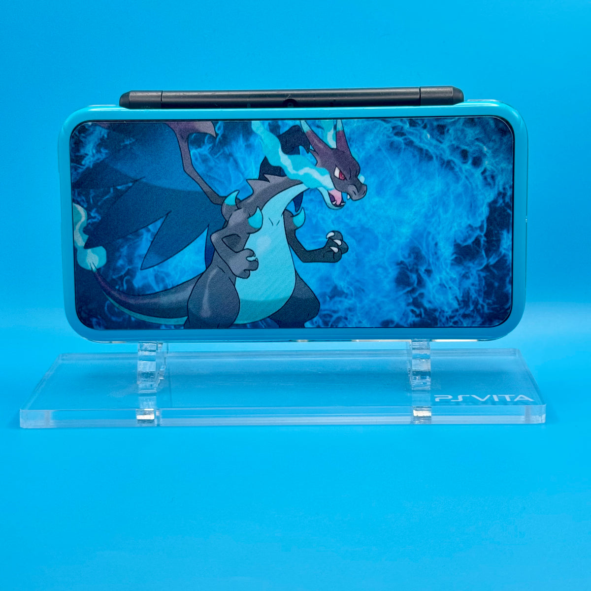 Nintendo 2DS XL — Custom Vinyl Skin Blue Charz