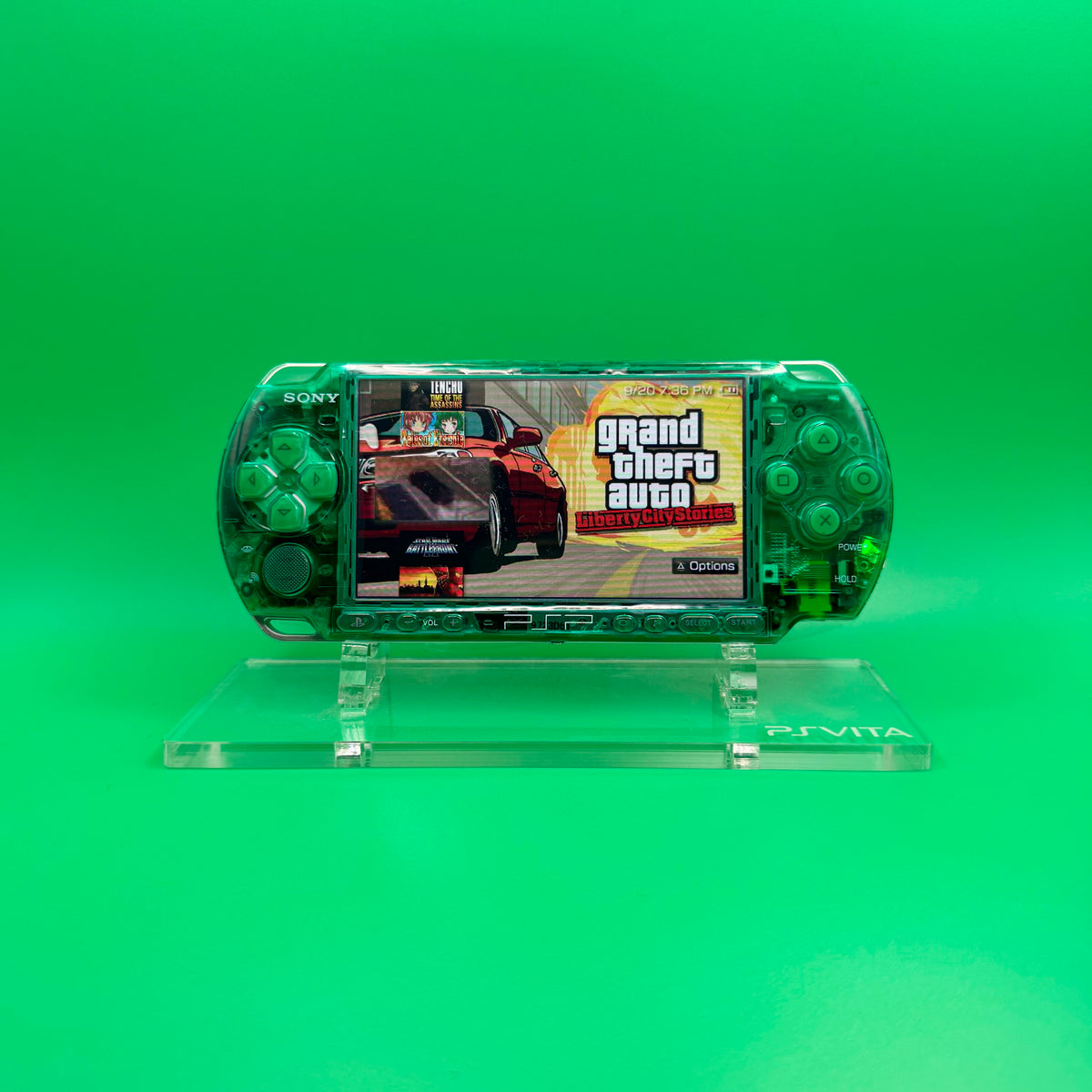 Sony PSP 3000 — Green Console