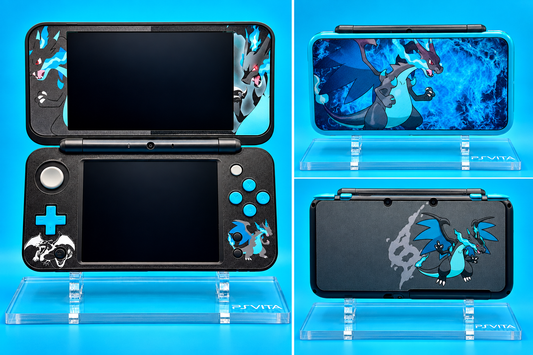Nintendo 2DS XL — Custom Vinyl Skin Blue Charz