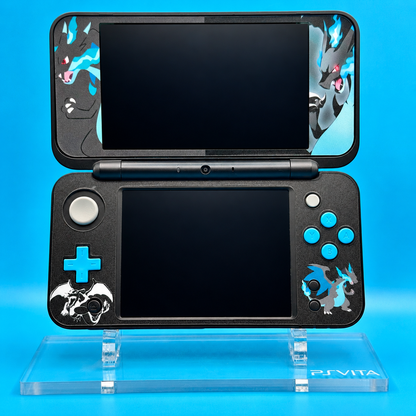 Nintendo 2DS XL — Custom Vinyl Skin Blue Charz