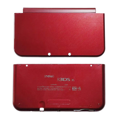 Red New 3DS XL console on a white background